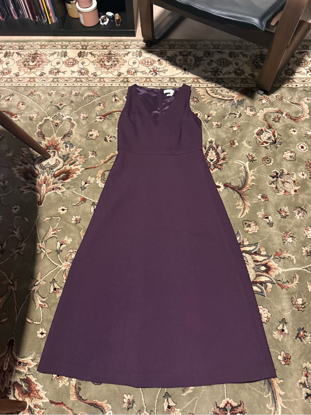 Sleeveless BabatonPlum A-Line Dress